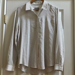 Pure Collection Silk Multi Stripe Top US6